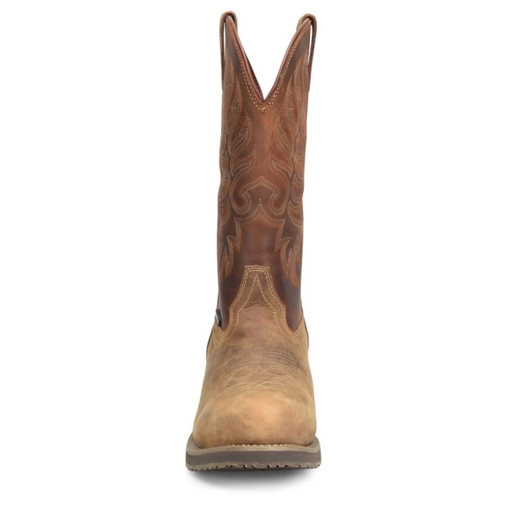 Double H Tan Leather Western Work Boots - Picture 6 of 11